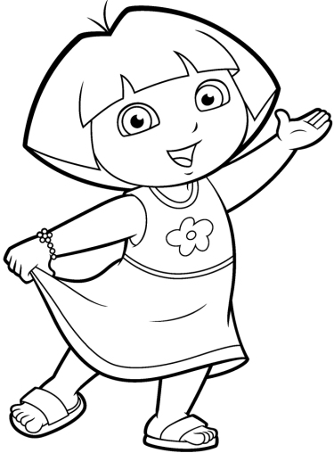 Printable Dora Coloring Pages
