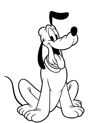 Funny Printable Pluto Coloring Pages for Kids