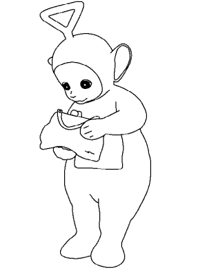 Teletubbies Tinky Winky Coloring Pages Free